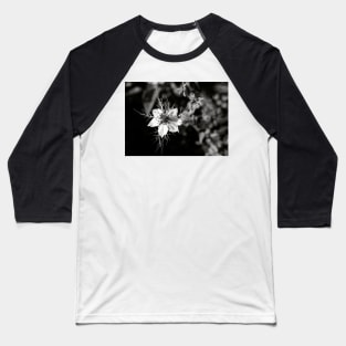 White Nigella damascena flower Baseball T-Shirt